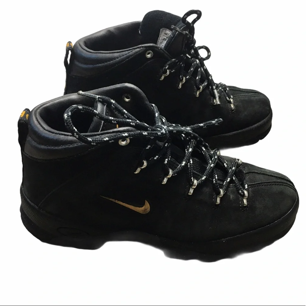 Nike ACG | Shoes | Nike Acg Vintage Black Suede Hiking Boots 